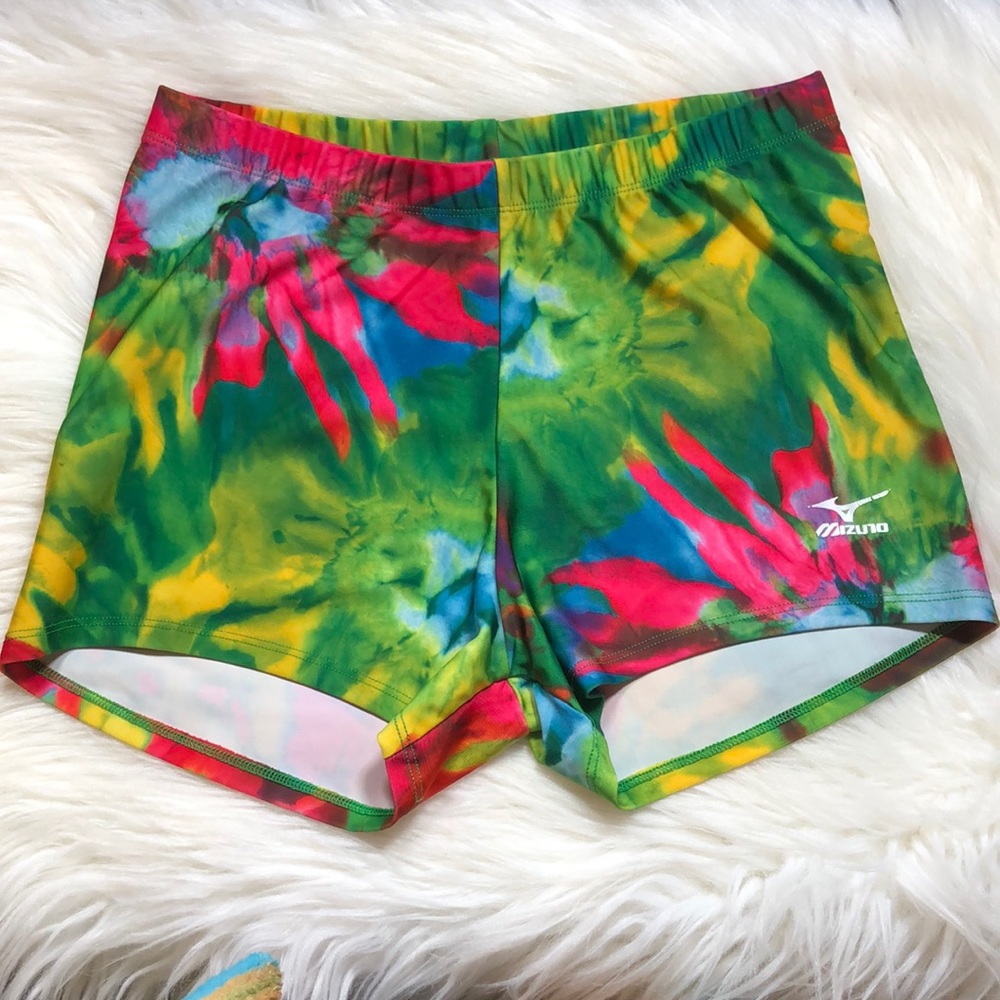 Tie-dye stretchy drylite shorts